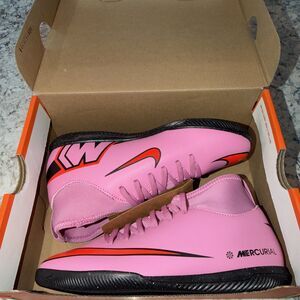 Nike Mercurial Pink Soccer Shoes US Size 3Y